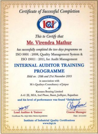 internal_auditor_training_virendra_mathur