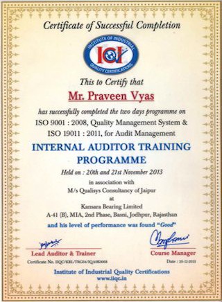 internal_auditor_training_praveen_vyas